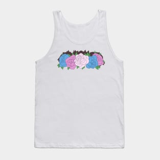 Transgender Pride Flower Crown Tank Top